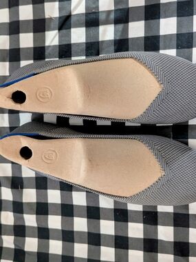Rothy's Womens Gray Slip-On Ballet Flats